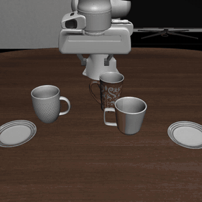 TC-LeWM rollout 2 in example 2, ending in failure